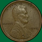 1909-VDB Lincoln Wheat Cent Choice Extremely Fine XF+ Coin #34565