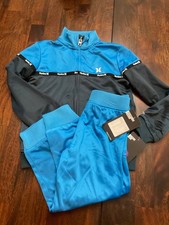New NWT Boy's Hurley blue 2 Piece Track Suit Size 4T JOGGERS FULL ZIP JACKET