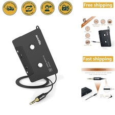 Elegant 3.5mm Cassette Adapter for Vintage Car Audio - Gold-Plated Connection