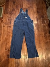 VTG Big Mac Mens Overalls 46 X 30 Square Bak USA Made