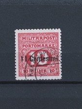 Occupazione Austriaca 1918 Segnatasse 11c. su 10h. rosso dent. 11 1/2 usato