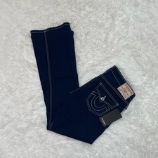 True Religion Joey Low Rise Flare Jeans Women s Size 29 Dark Blue Denim Y2K New