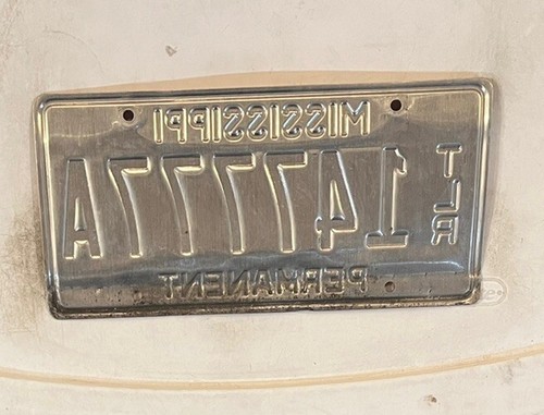 QUADRUPLE 7 license plate 7777 repeating Digit RedTriple 7777A Permanent - Picture 7 of 9