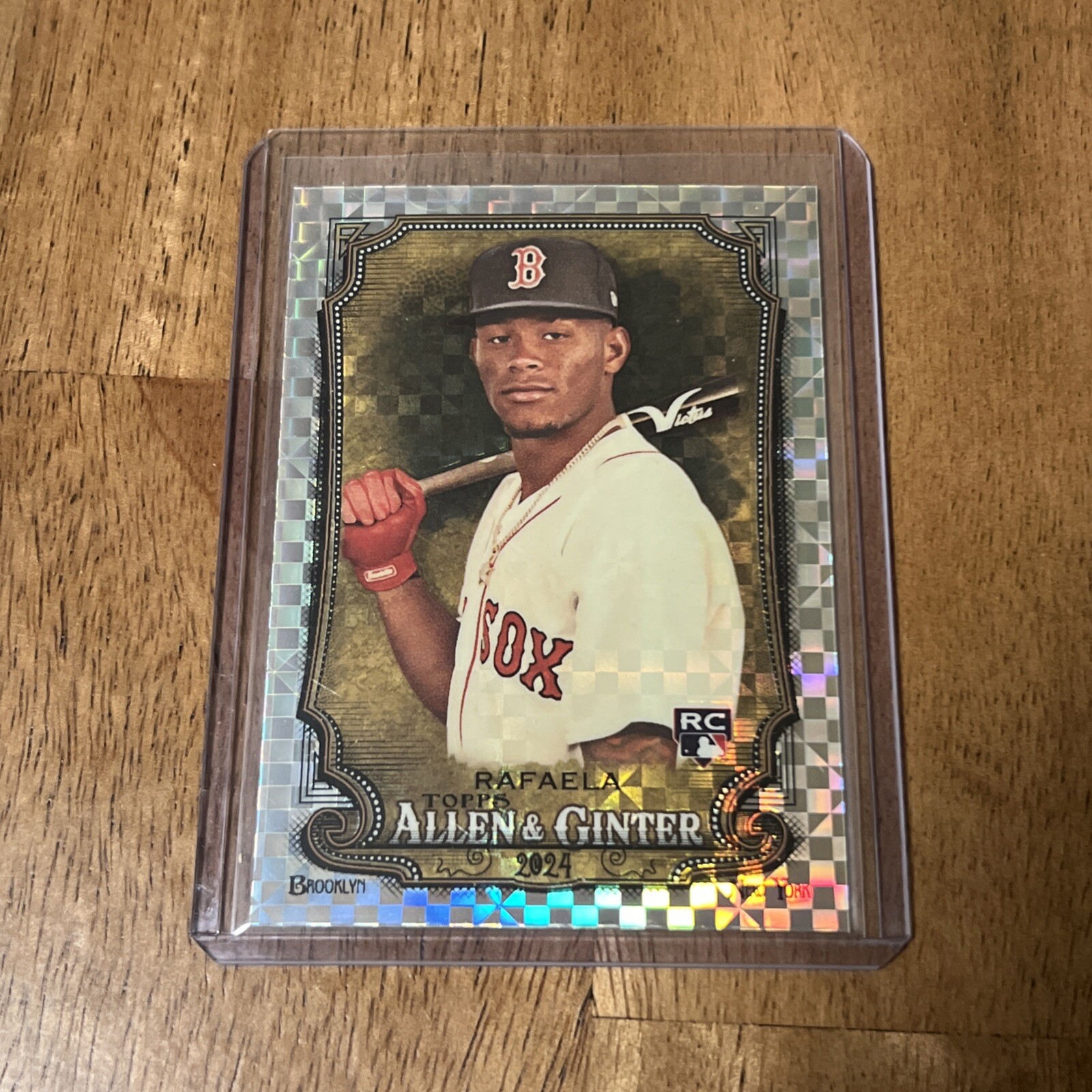 2024 Topps Allen & Ginter - Chrome X-Fractor #77 Ceddanne Rafaela (RC)