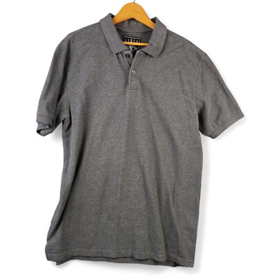 First Draft Polo Shirt Men's Size XL Gray Cotton Short Sleeve Golf