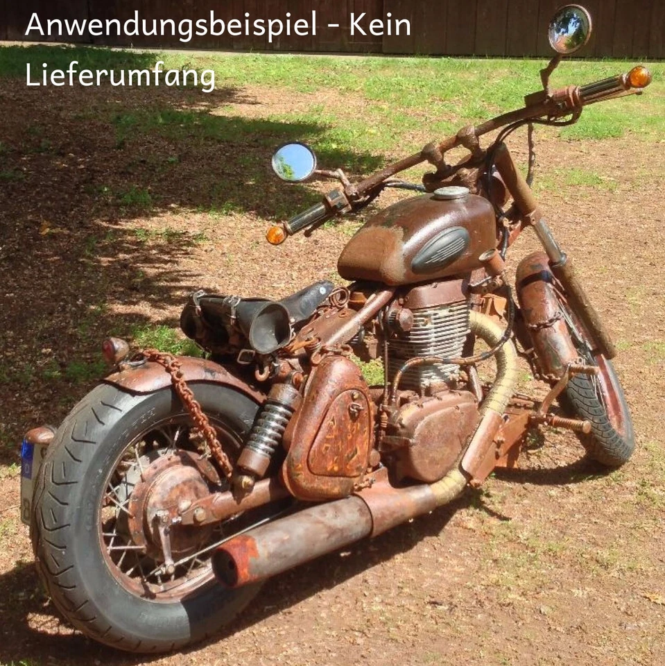 Set 100g Rostlack Ratlook + Aktivator rust paint Rostpatina Autolack Rostdecko - Bild 3 von 4