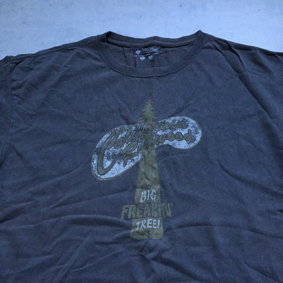 Columbia Sportswear Shirt Mens XL Grey Graphic Print Outdoor Walking Hiking - Image 4 of 4