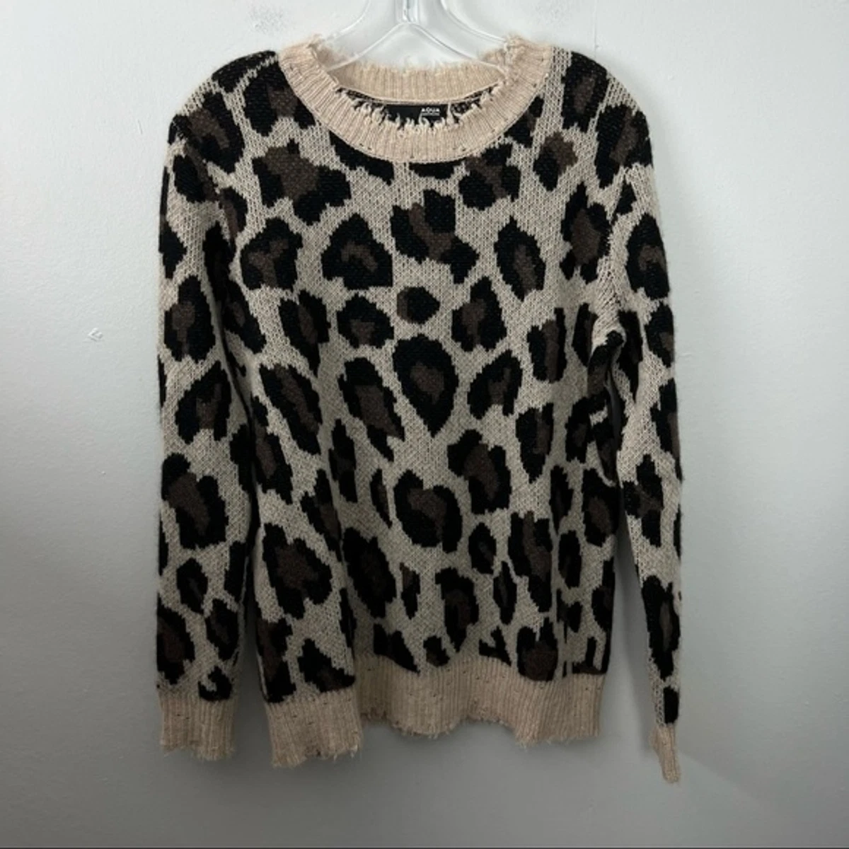Aqua leopard best sale sweater