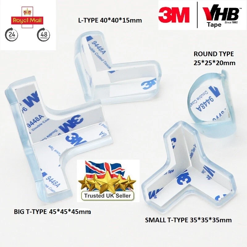 SAFETY TABLE CORNER CUSHIONS FOR BABY CHILD KIDS PROOF DESK EDGE COVER PROTECTOR