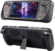 Protective Case for Steam Deck, Full Body TPU PC Case Cover with Kickstand Soft