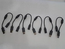 Lot Of 6 NEW GRAY 360 Wired Controller USB Breakaway Cable Adapter Xbox 360