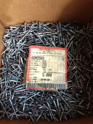 gesipa rivet 5/32 steel dome .251-.375 grip range half full 19.8lb box GAMD56s