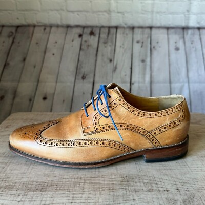 Cole Haan Air Giraldo Oxfords Dress Shoes Mens Size 11.5 Brown Leather Wingtip Cole Haan Brown Leather Classic Dress Shoes Men main image 2