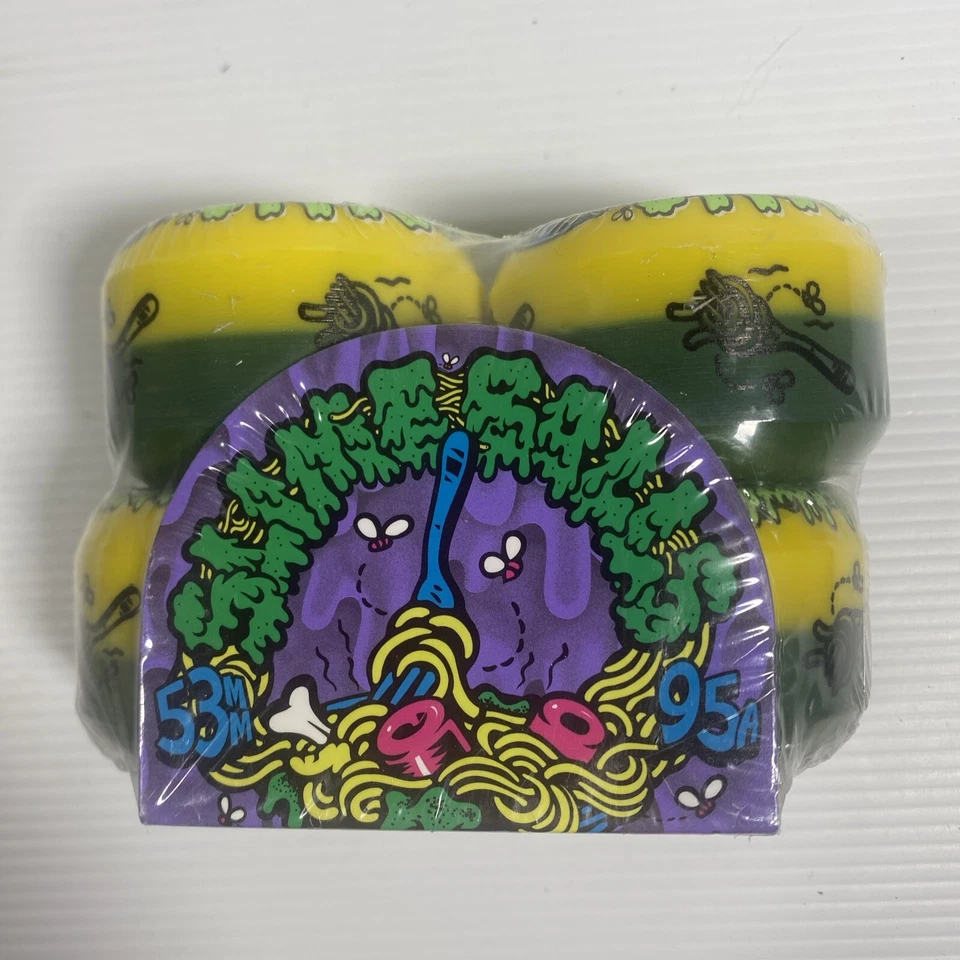 Slime Balls - Double Take Cafe Mini Vomit Skateboard Wheels 95a - 53mm Yellow - image 2 of 4