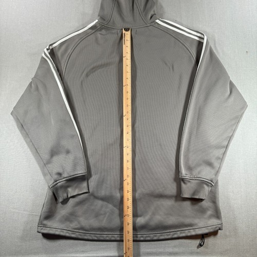 Vintage Adidas Cleveland Cavaliers Hoodie Mens Large Gray Retro Fleece NBAFUSION - Picture 9 of 10
