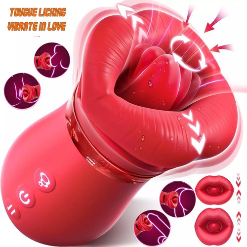 Sucking Vibrator Oral Clit Licking Tongue G-Spot Dildo Sex Toys For Women Nipple - Picture 9 of 9
