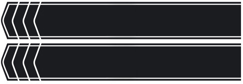 2 x Racing Streifen Motorhaube Grafik Vinyl Aufkleber Custom Auto Van Decals Sport - Bild 1 von 2