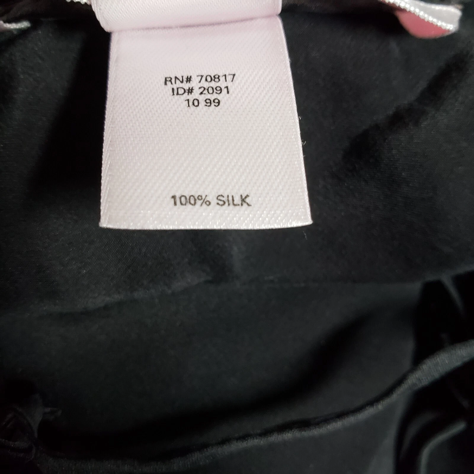 UNDERCOVER Abito slip di seta Victoria's Secret maxi abito collo a guscio nero medio