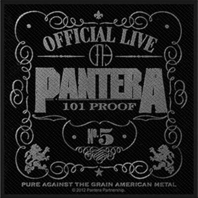 PANTERA 101 PROOF LIVE PATCH AUFNÄHER PATCH 10cm x 9,5cm