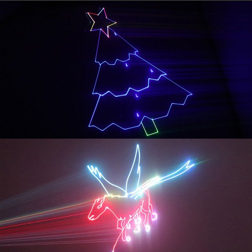 App Edit 5W RGB iLDA DMX Animation laser projector For Wedding Party Stage Light - Picture 15 of 16