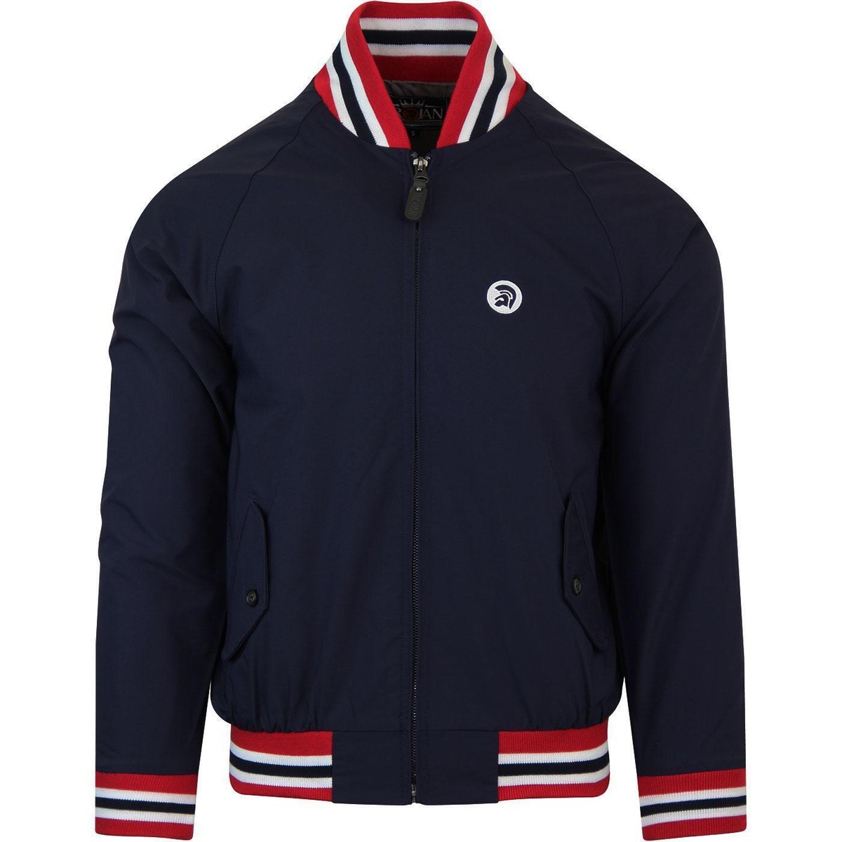MENS TROJAN RECORDS MONKEY JACKET MOD SKA RETRO 1000 8351 NAVY