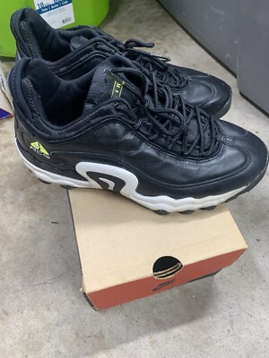 Vtg 1990 s Nike ACG Air Skarn Sc Black White yellow Euc Sz 9.5 Mens Dad Shoe