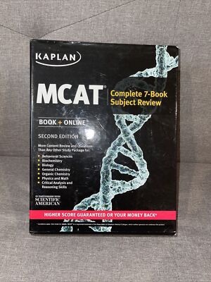 Kaplan Publishing MCAT Complete 7-book Subject Review Study Guide 2nd edition 