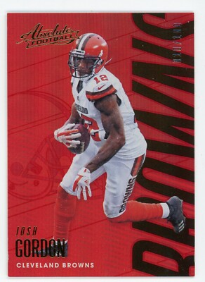 2018 Panini Absolute Josh Gordon Red #23 #10/100 Browns