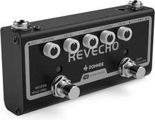 Donner Reverb Delay Pedal 2-in-1 for Electric Guitar with Tap Tempo Effect