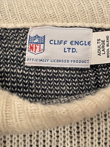 Vintage Chicago Bears Football Team Cliff Engle Sweater 80s Mike Ditka Large - Picture 9 of 12