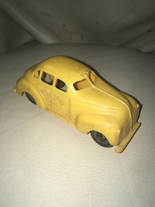 Vintage Collectible Plastic Toy Yellow Cab Car No2 Usa 4 1950 S Ebay