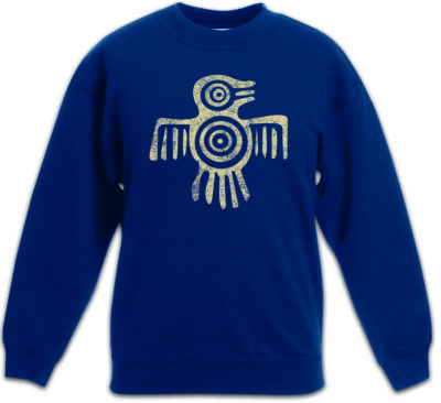 AZTEC BIRD II Kinder Pullover Indians Sign Mayans Indianer Azteken Vogel