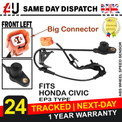 ABS SPEED SENSOR FOR HONDA CIVIC EP3 TYPE [2000-2005] FRONT LEFT 57455 ...