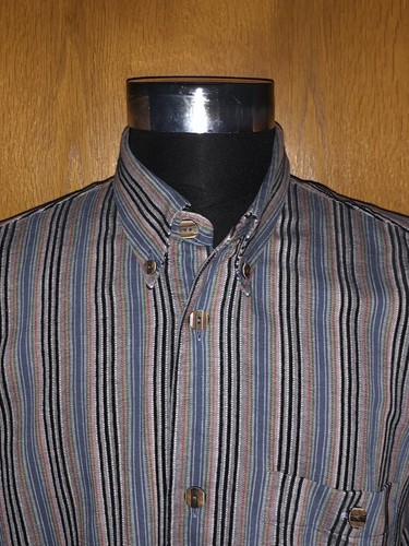 HATICO Herren Hemd Größe L, Hemdjacke Button-Down Kragen Überhemd bunt-gestreift - Bild 4 von 24