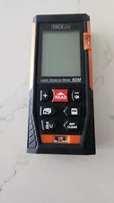 TACKLIFE Laser Distance Meter, 196Ft M/In/Ft, Mute, Model HD-60, Open Box, Mint