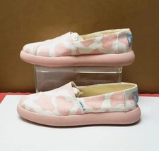 Toms Alpargata Mallow Cow Pink/White Slip-On Shoes Women's Size 8
