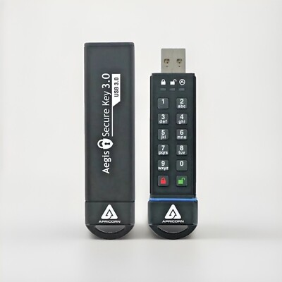 Apricorn Aegis Secure Key 3.0 480GB Flash Drive ASK3-480GB- New