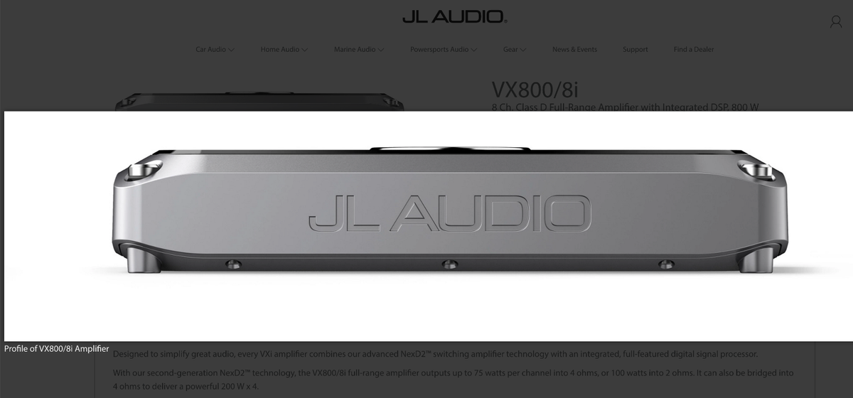 JL Audio VX800/8i 8-Channel Full-Range Amplifier for sale online