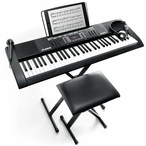Alesis Melody 61 MKII 61Key Portable Keyboard with Accessories for