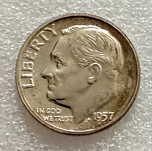 90% SILVER Proof 1957 Roosevelt Dime