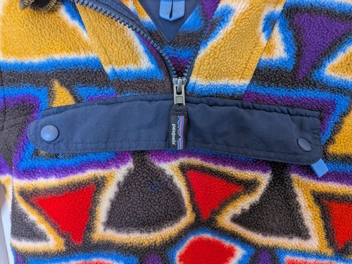 Patagonia Synchilla Cagoule Catalan Coral Kids Fleece Vision Quest Unisex S 7/8 - Picture 9 of 9