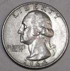 1964-D Washington Quarter - 90% Silver - Extra Fine - #0575EA