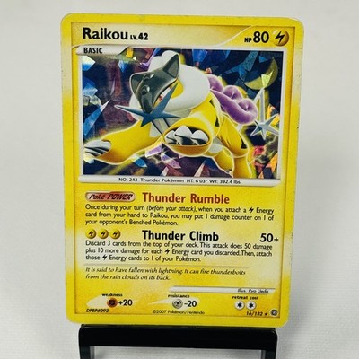 Raikou - (Cracked Ice Holo) 016/132 Miscellaneous Cards & Products Holo