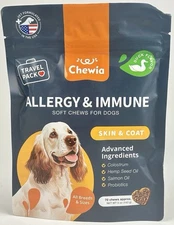 Dog Allergy Relief Chews - Itch Relief for Dogs Chews for Itching Skin 70ct