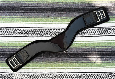 Total Saddle Fit -STRETCHTEC Western Cinch - 32'' Black / Neoprene Liner