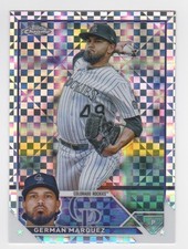 2023 German Marquez Topps Chrome Baseball X-Factor Refractor Rockies #202