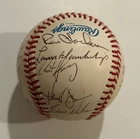VINTAGE SIGNED  BASEBALL BY WILLIE RANDOLPH/TOM LARUSSA + MORE (B1)
