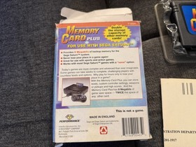 Sega Saturn Memory Card Plus Interact 8MB Direct Save Complete In Box