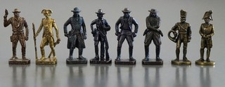 soldatini kinder metallfiguren 8 pezzi Datati Prussiani Eroi del West