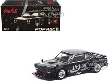 SKYLINE GT-R V8 DRIFT "HAKOSUKA" RHD "COCA-COLA" 1/64 MODEL BY POP RACE PR640161
